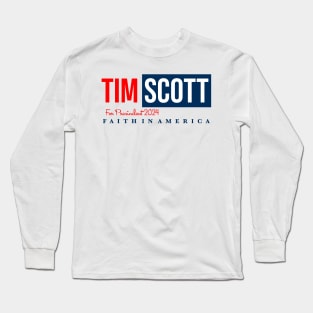 Tim Scott For President America Long Sleeve T-Shirt